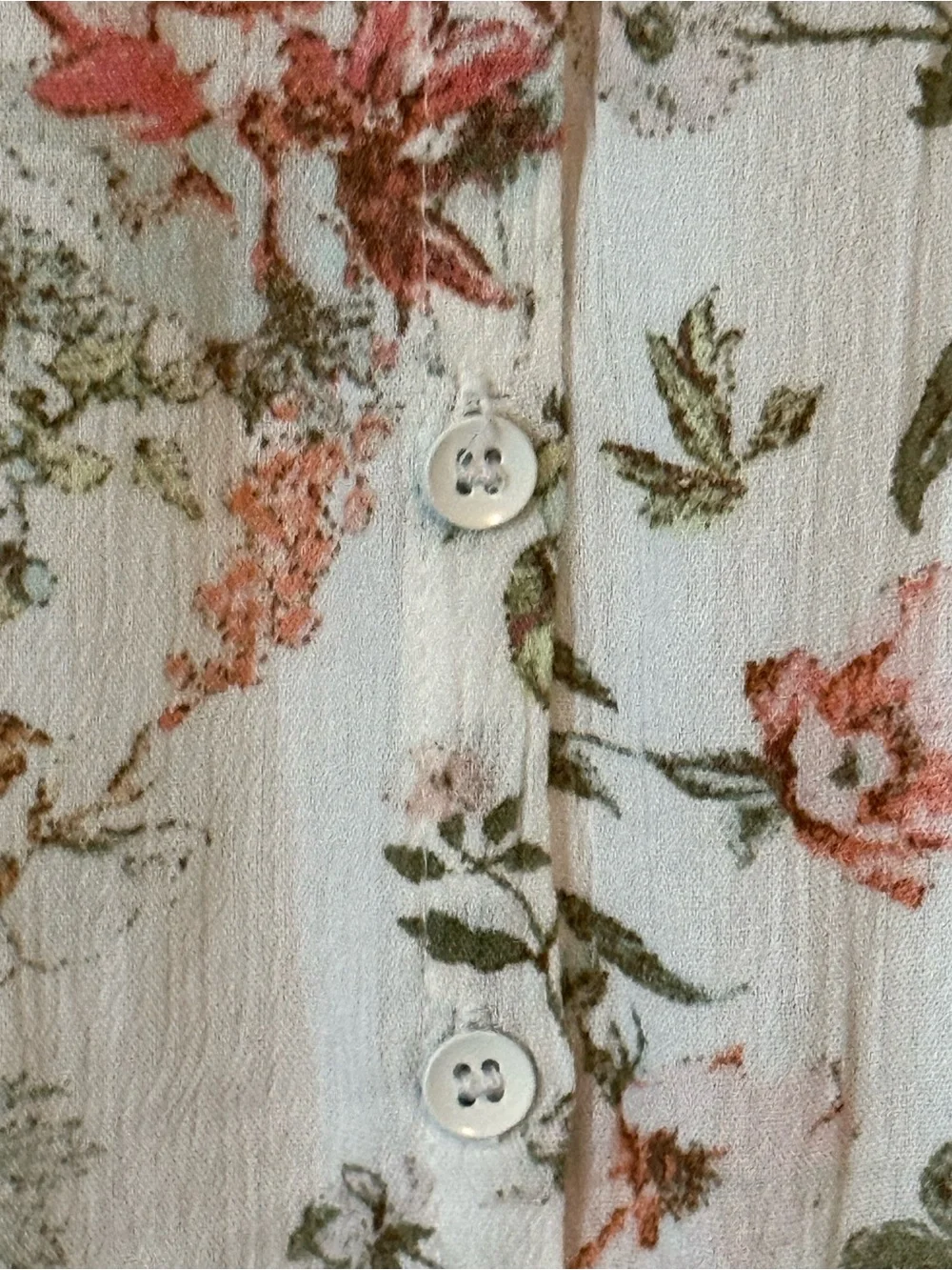 Frye Cream Maxi Dress with Pink Floral Print - Picture 4 of 8